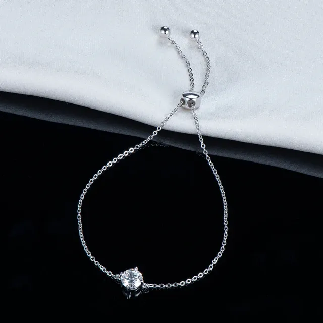 925 Silver 1ct 6.5mm Moissanite Diamond Bracelet