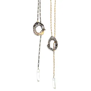 Agate Crystal Lariat