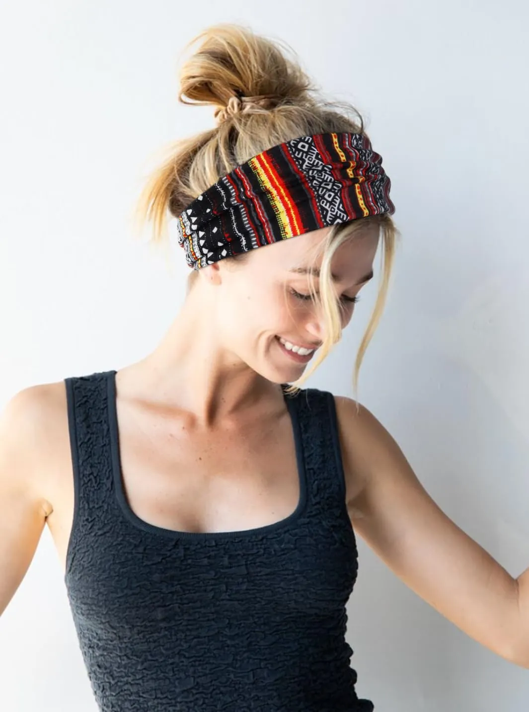 AKTVSHOW 12 Pack Boho Headbands - Wide Non-Slip Elastic Headbands, Trendy Hair Accessories for Women's Yoga, Workout, and Fashion