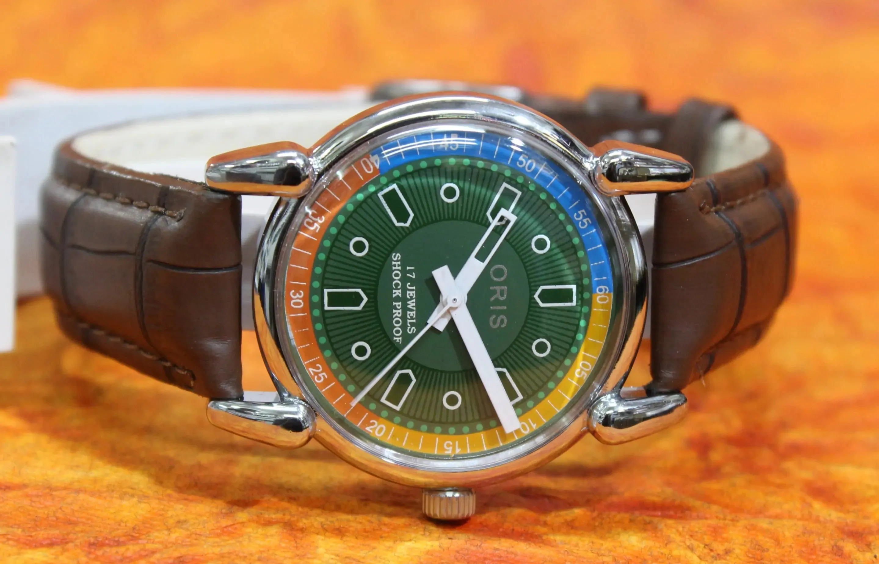 Antique Vintage ORIS Watch 17 Jewels FHF ST96 Mechanical Hand Wind Swiss Made Men's