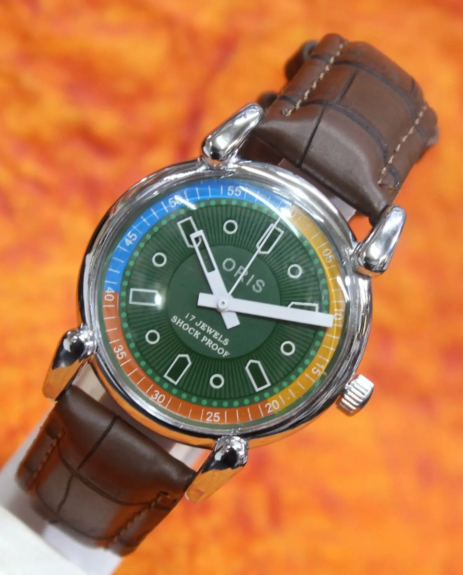 Antique Vintage ORIS Watch 17 Jewels FHF ST96 Mechanical Hand Wind Swiss Made Men's