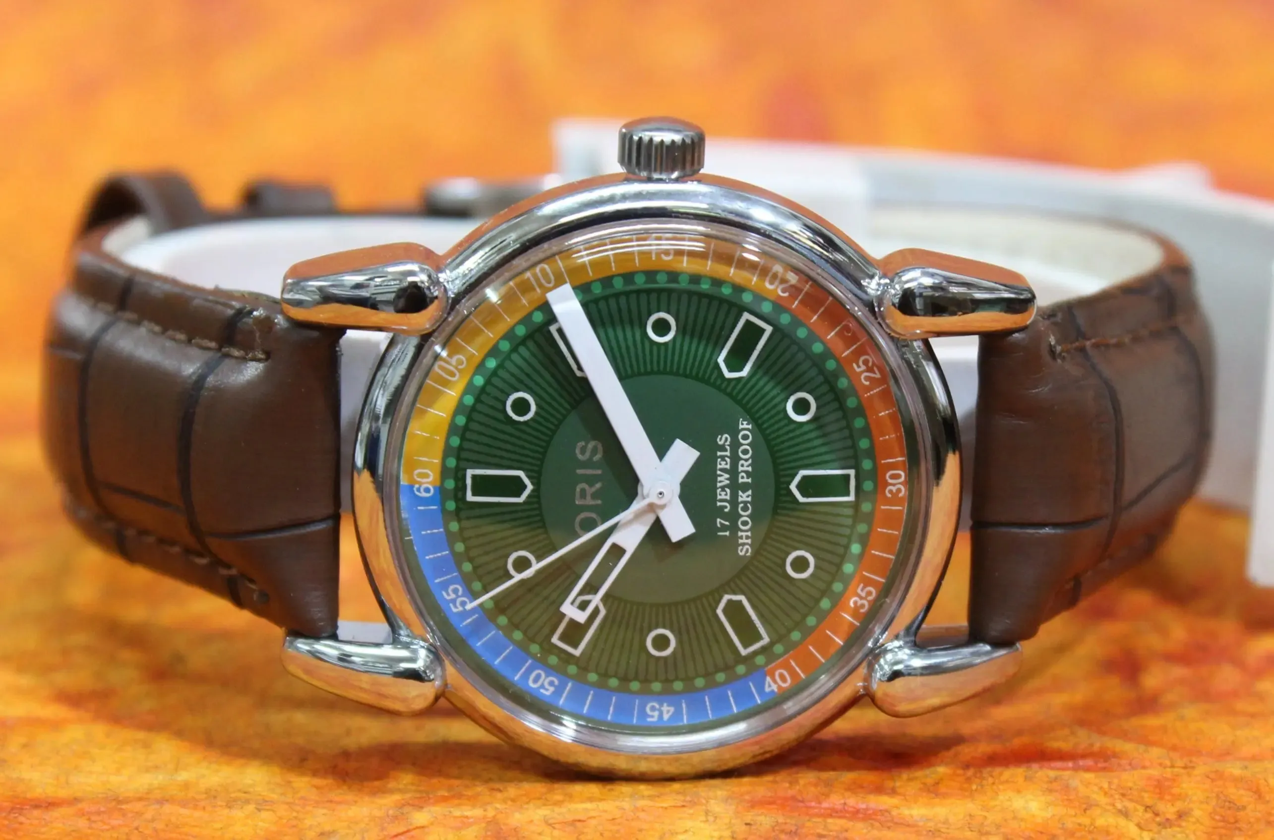 Antique Vintage ORIS Watch 17 Jewels FHF ST96 Mechanical Hand Wind Swiss Made Men's