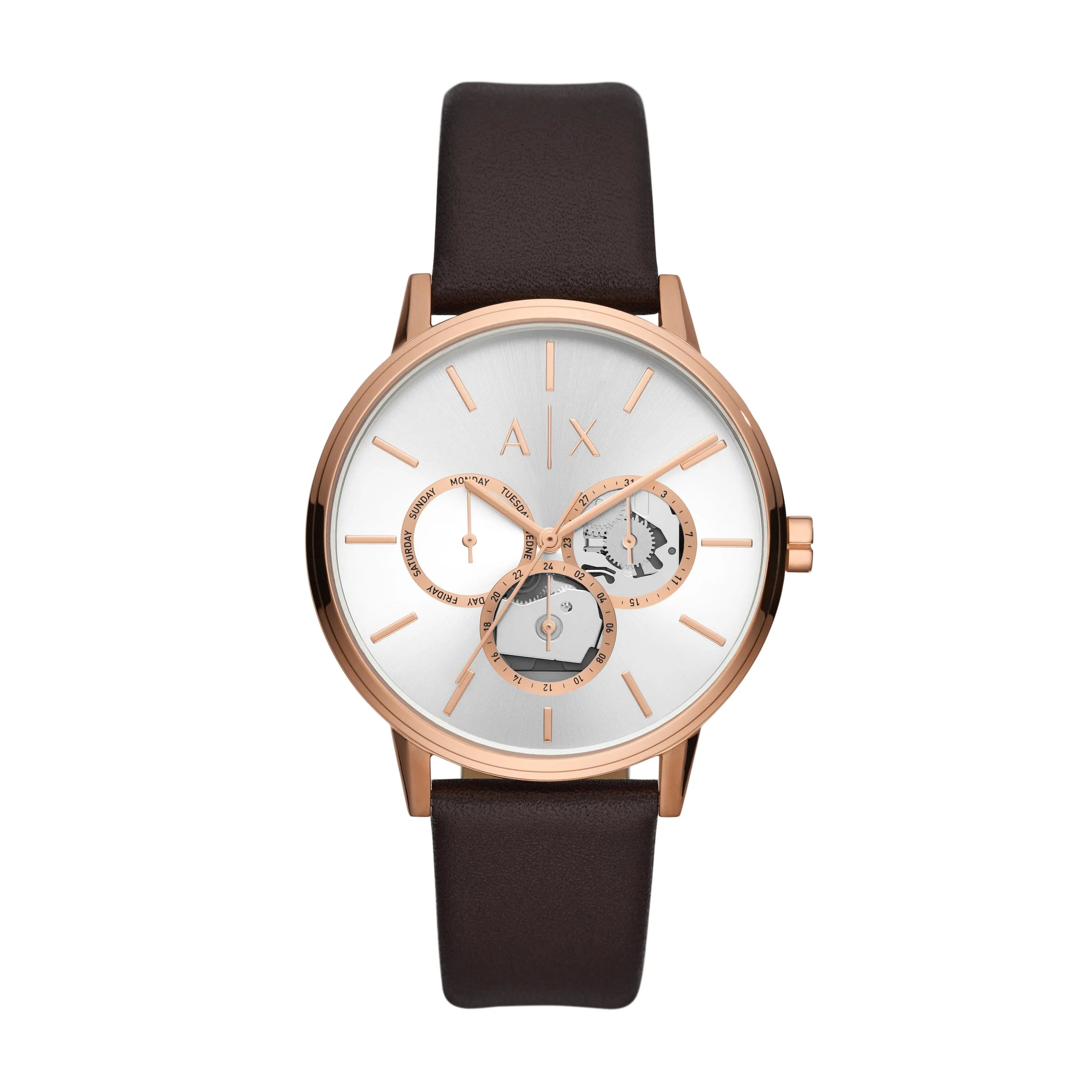 Armani Exchange Cayde AX2756 Brown and Rose Gold Men's Watch