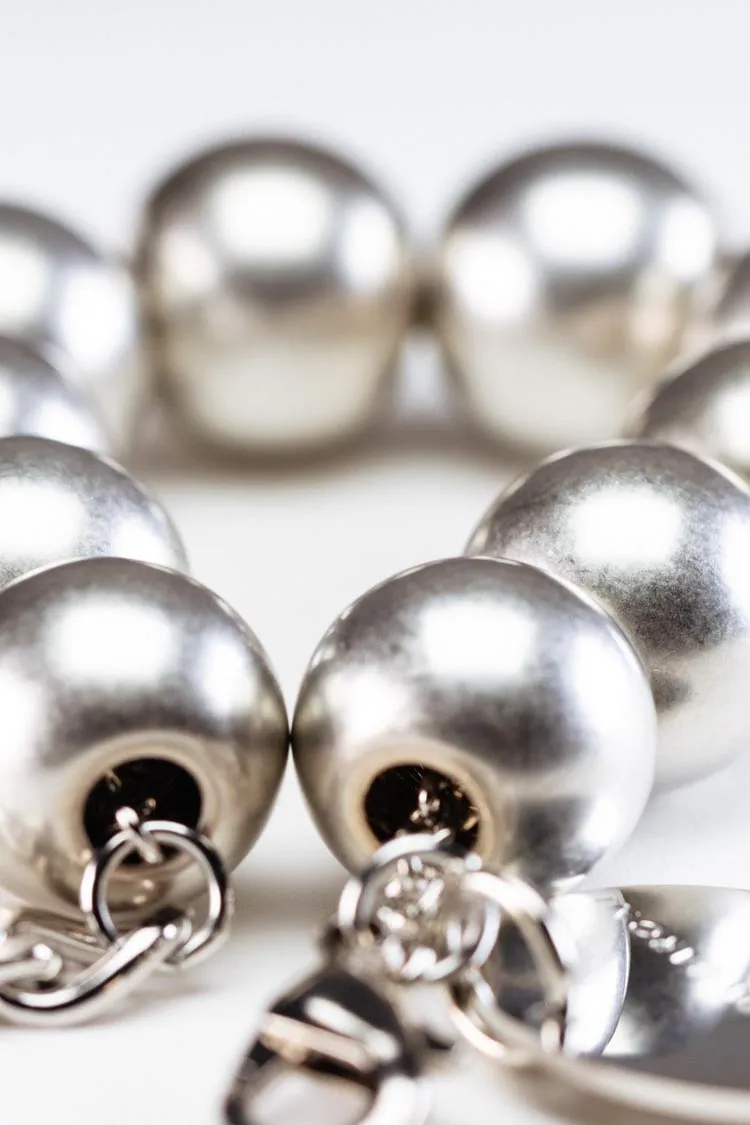 Beads Bracelet in Silver Vintage