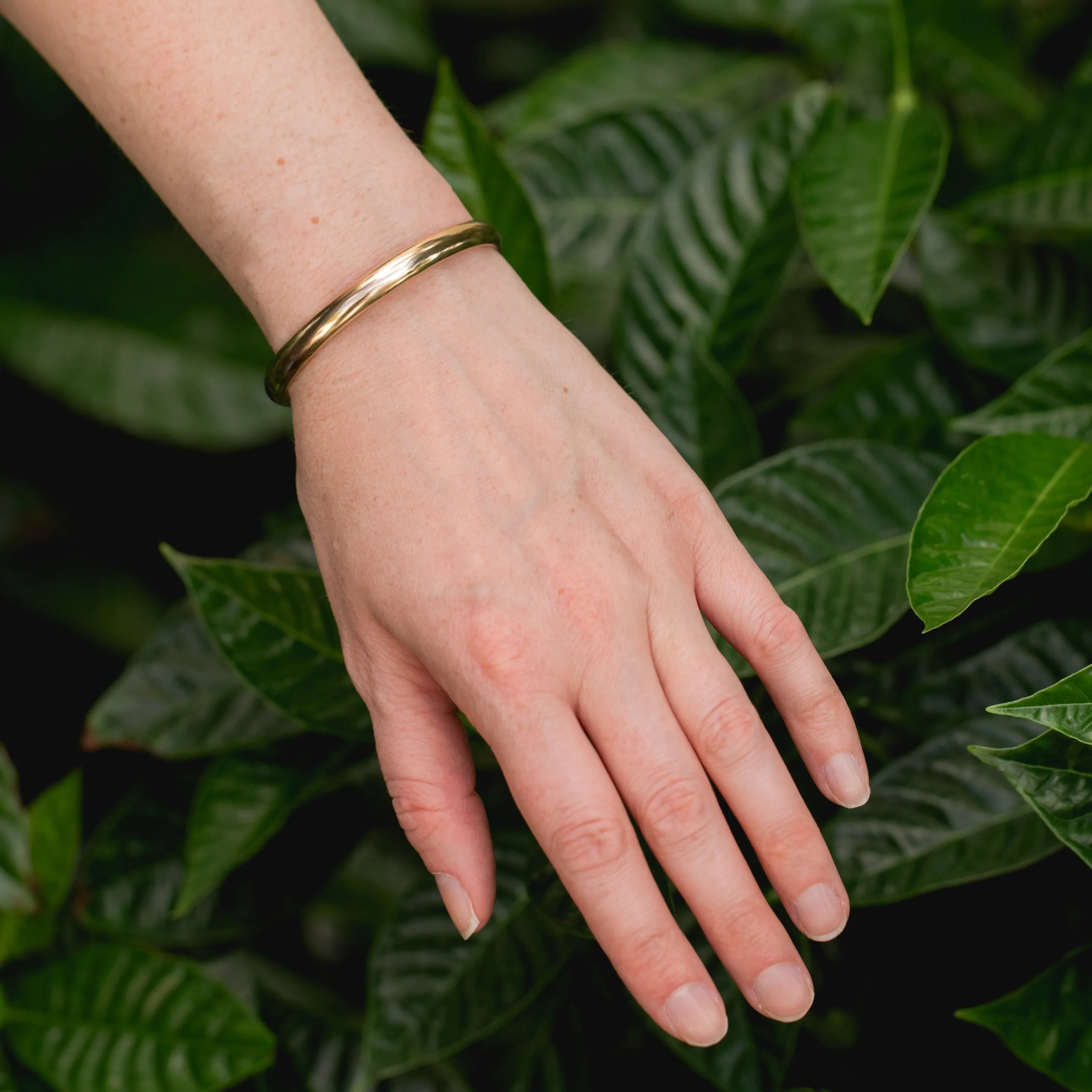 Bold Wanderlust Gold Bangle Cuff Bracelet