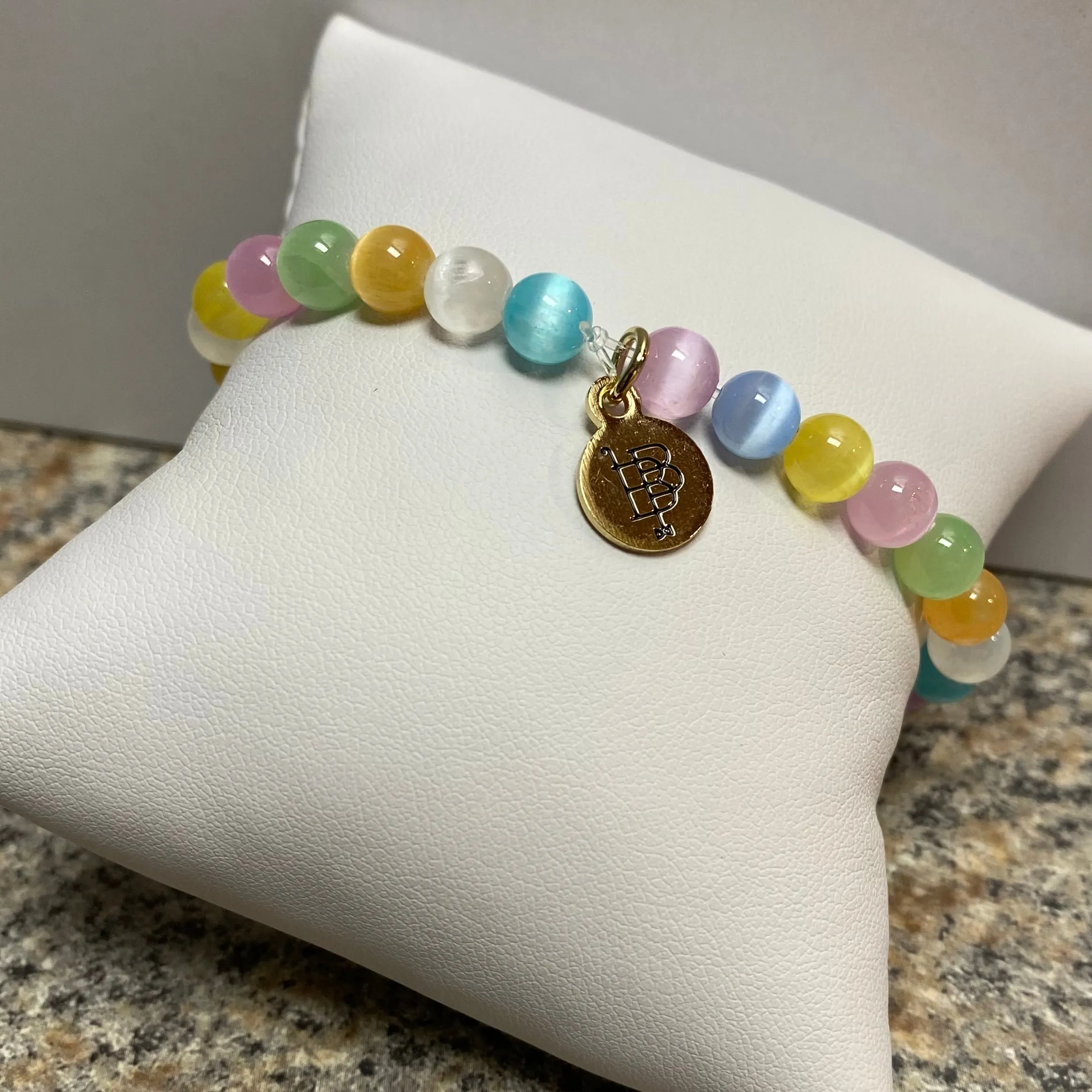 Bourbon & Boweties - Pastel Bead Stretch Bracelet