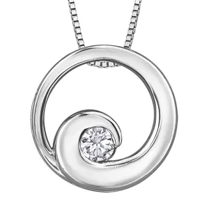 Canadian Diamond Swirl Pendant