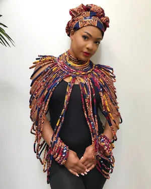 Carol African Print 44 Strands Rope