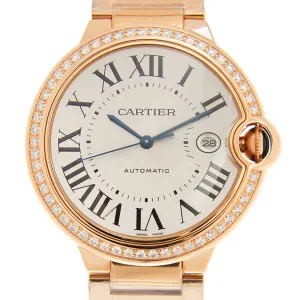 Cartier Ballon Bleu Automatic Diamond White Dial Unisex Watch WJBB0038