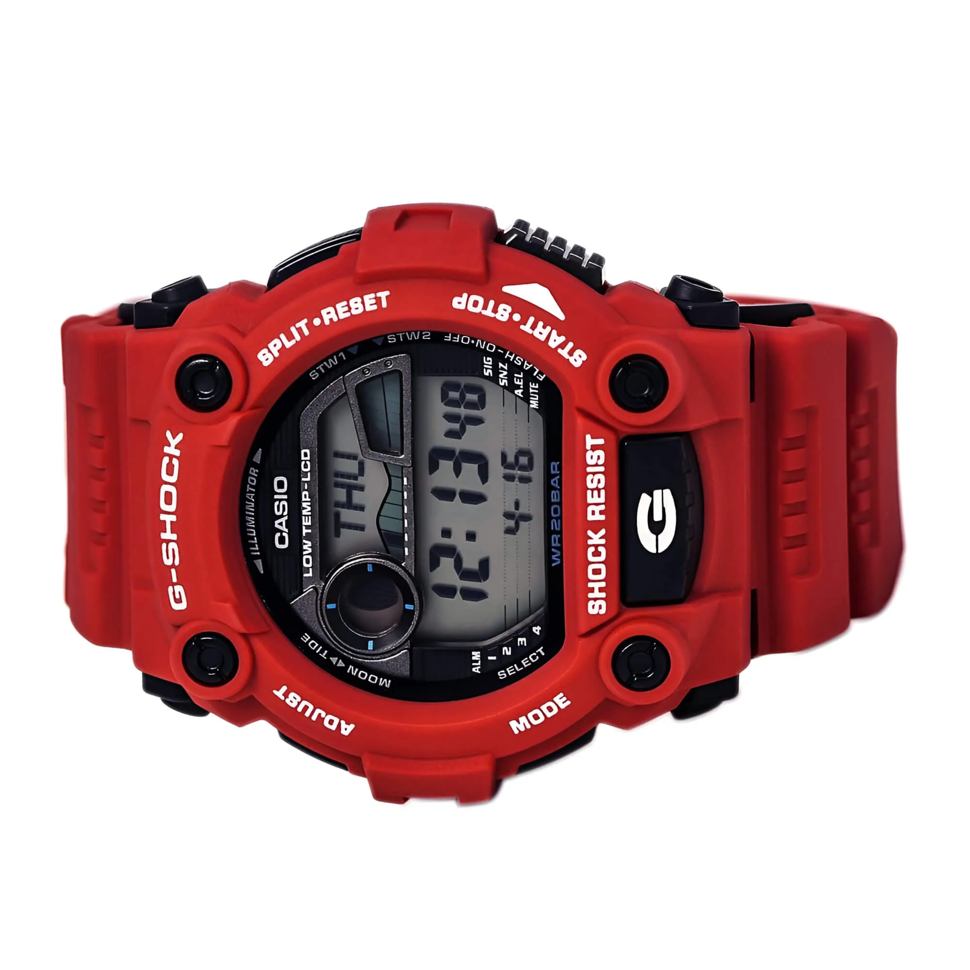 Casio Men's G-Shock Rescue Digital Dial Sport Red Resin Strap Alarm Dive Watch | G7900A-4
