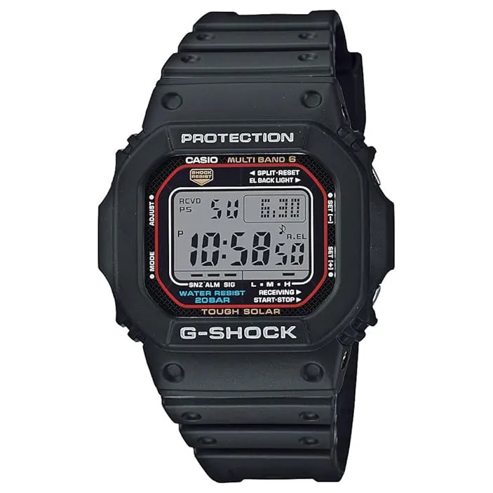 Casio Men's Gray Dial Black Resin Band Digital Automatic Sport Watch - GW-M5610-1CR