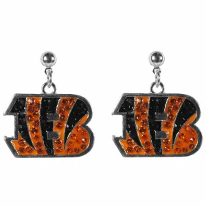Cincinnati Bengals Crystal Stud Earrings