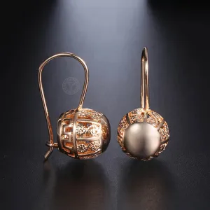 Cut Out Ball Dangle Earrings
