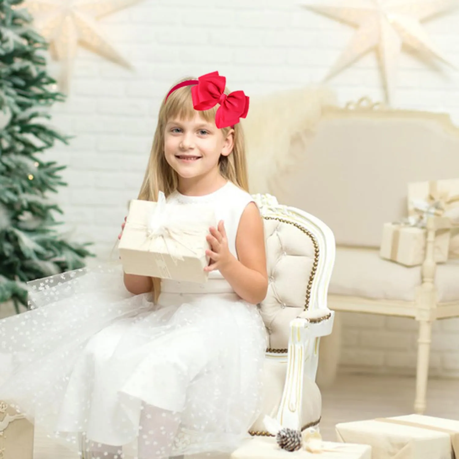 Double-Layered Cute Bow Headbands for Girls & Toddlers  Multicolor, Stylish & ComfortableHot Pink