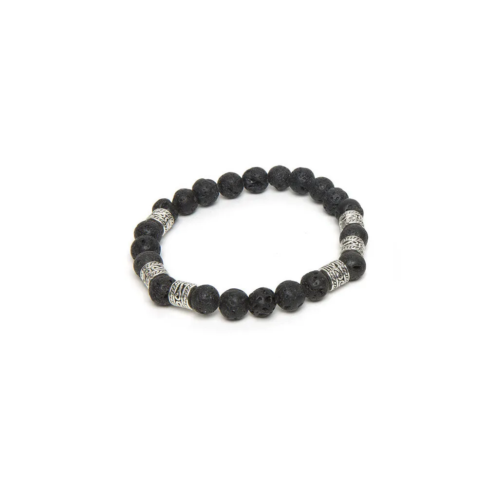 Elastic Bracelet Lava Spheres MCS0005