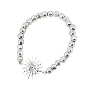 Envy Stretchy Star Bracelet Silver