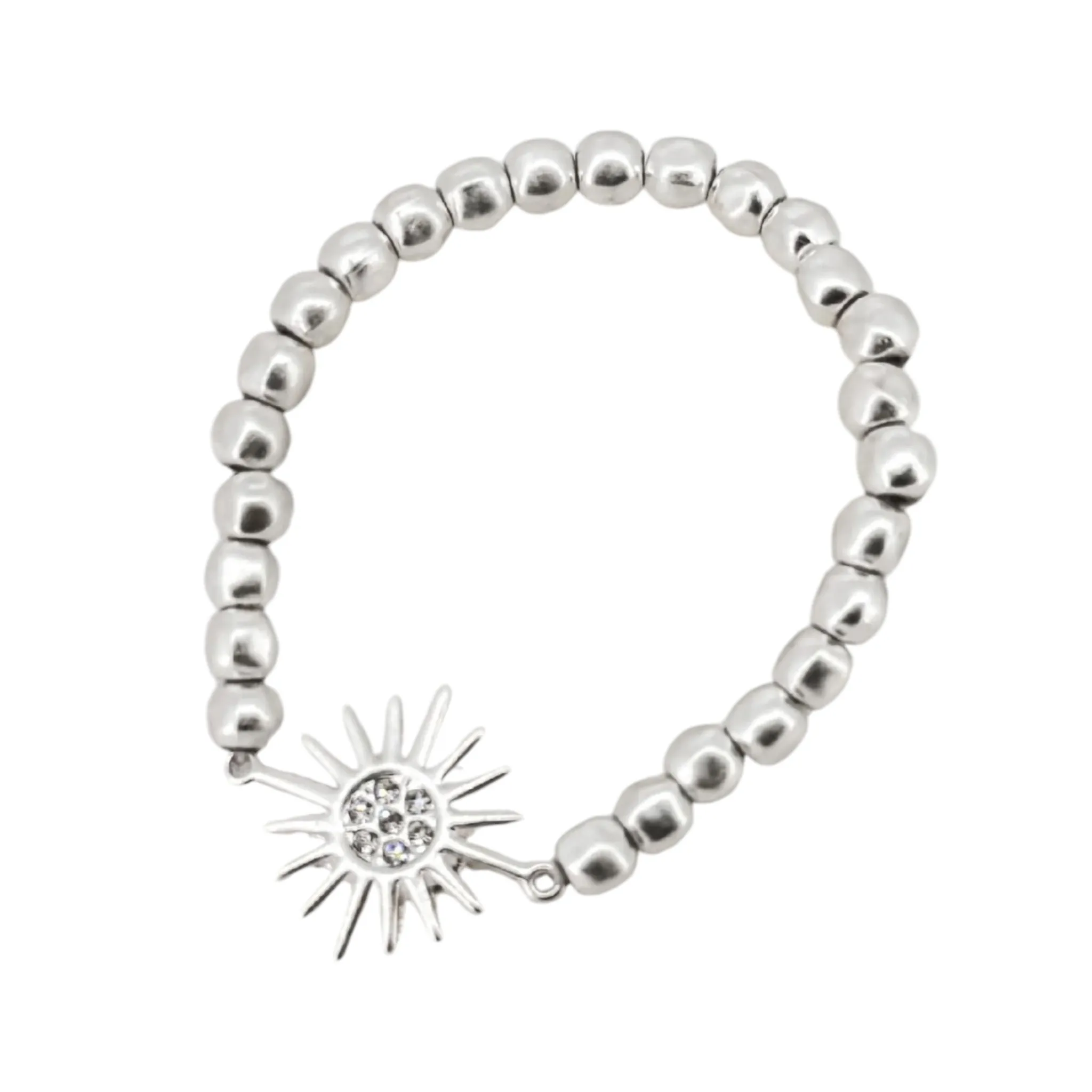 Envy Stretchy Star Bracelet Silver