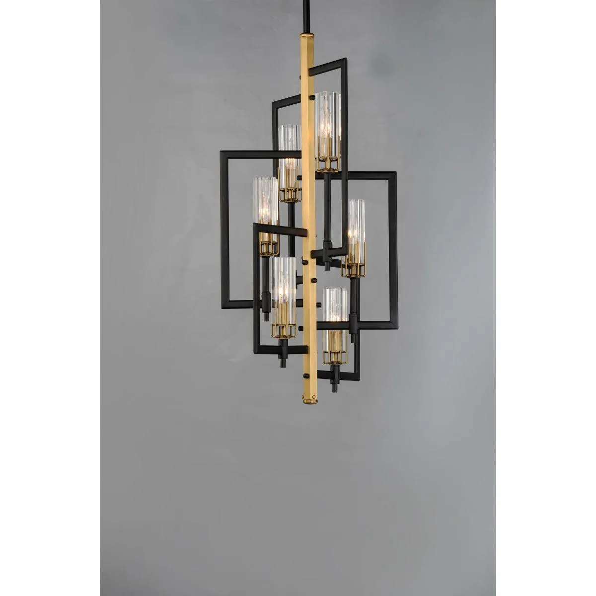 Flambeau 19 in. 6 Lights Pendant Light Black Finish