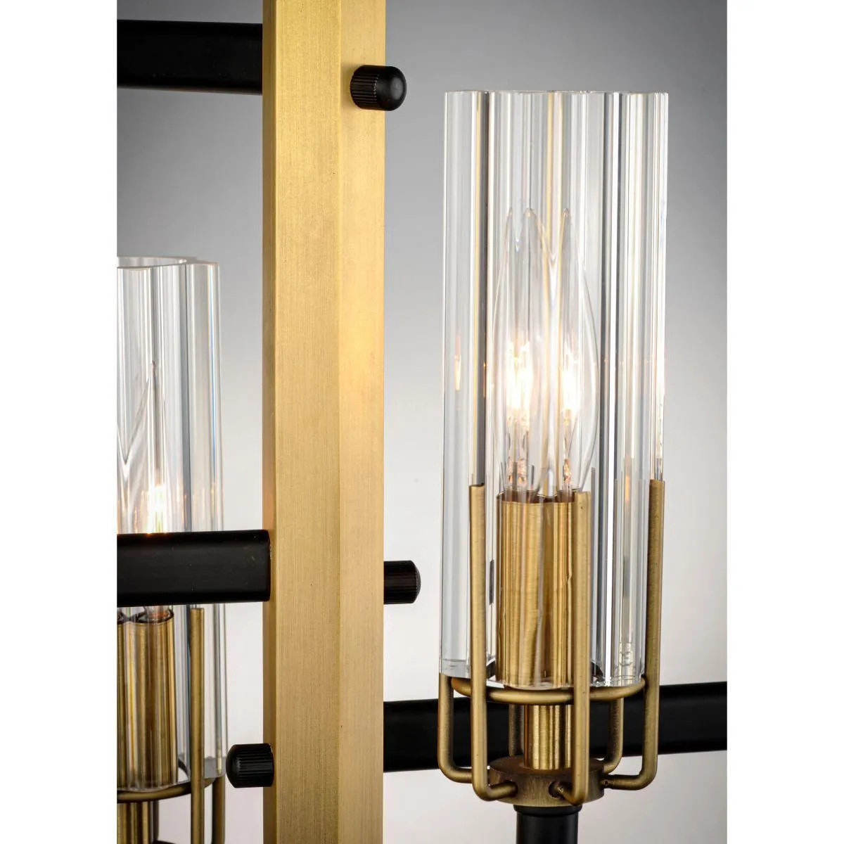 Flambeau 19 in. 6 Lights Pendant Light Black Finish