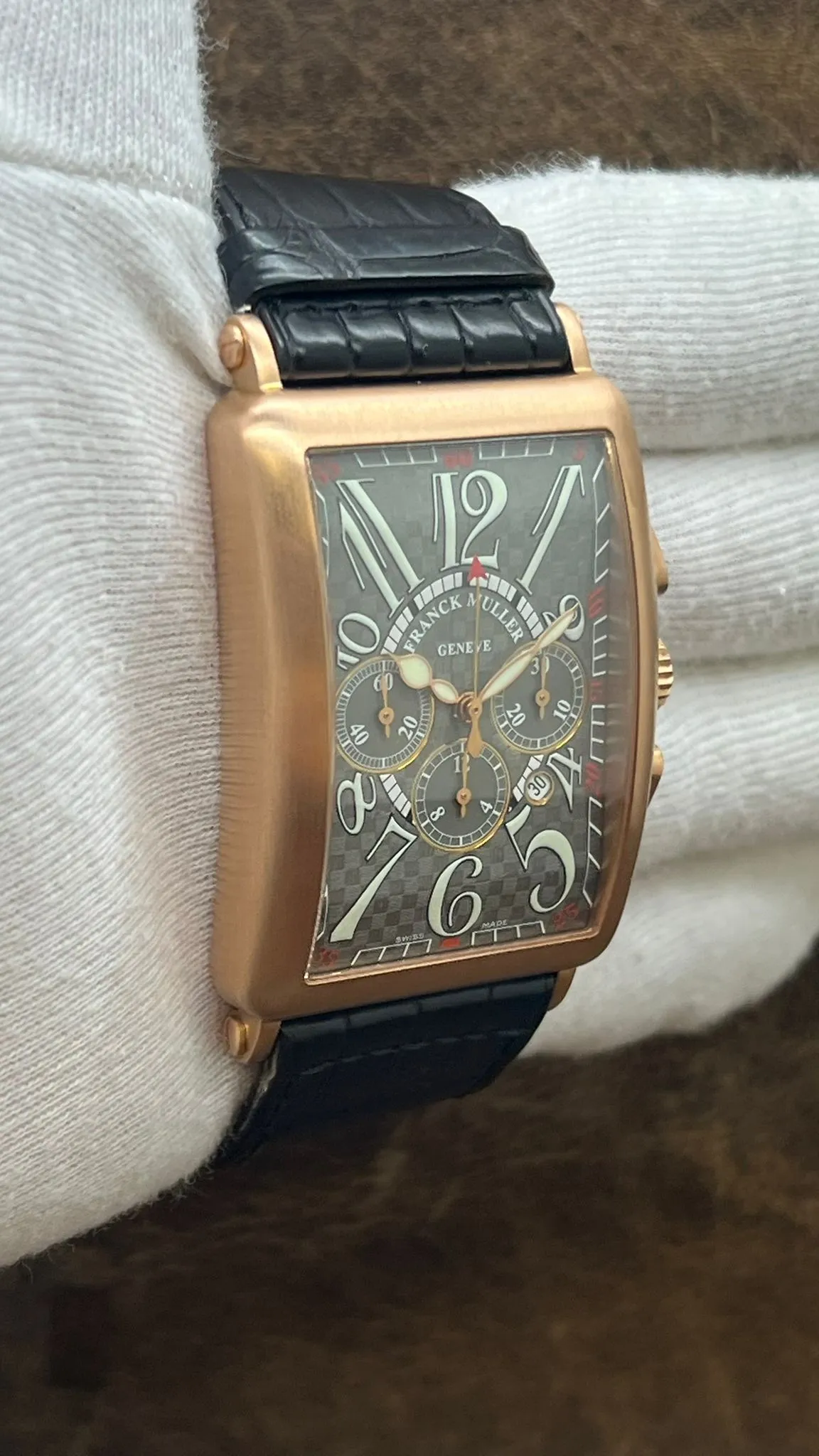 Franck Muller Long Island Indianapolis 18K Rose Gold L.E 20pcs 1200 CC AT Grey Dial Automatic Men's Watch