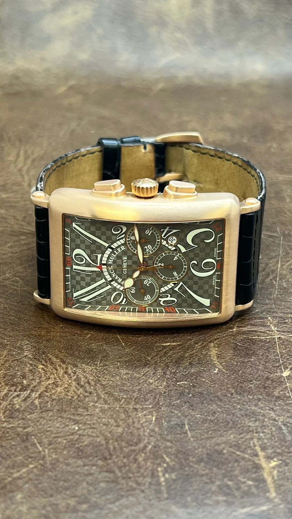 Franck Muller Long Island Indianapolis 18K Rose Gold L.E 20pcs 1200 CC AT Grey Dial Automatic Men's Watch