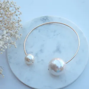 Gigi Oversized Pearl Choker Necklace