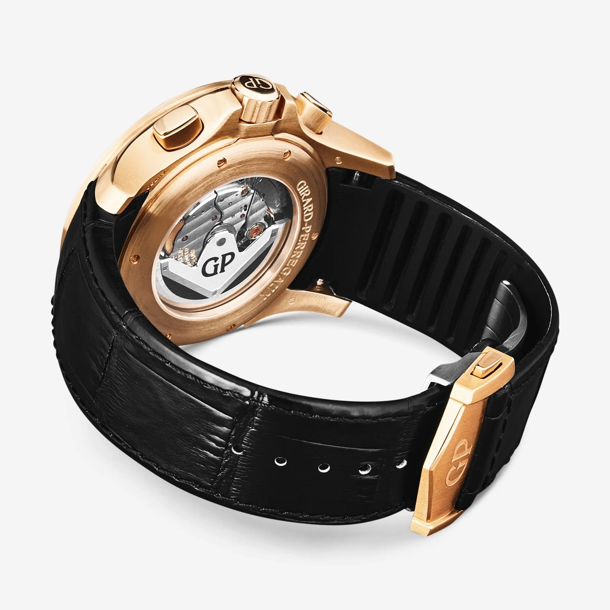 Girard-Perregaux World Timer 18K Rose Gold Automatic Men's Watch 49700-52-632-BB6B