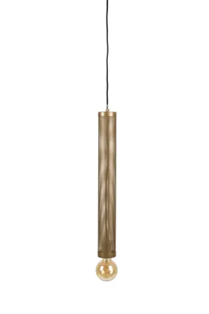 Gold Tubular Pendant Lamp | Bold Monkey Sweet Mesh