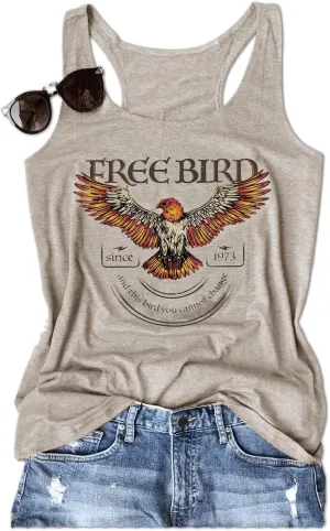 Graphic Tees for Women Summer Tank Tops Vacation Outfits for Women Country Concert Tops Summer Racer Back Tank Tops