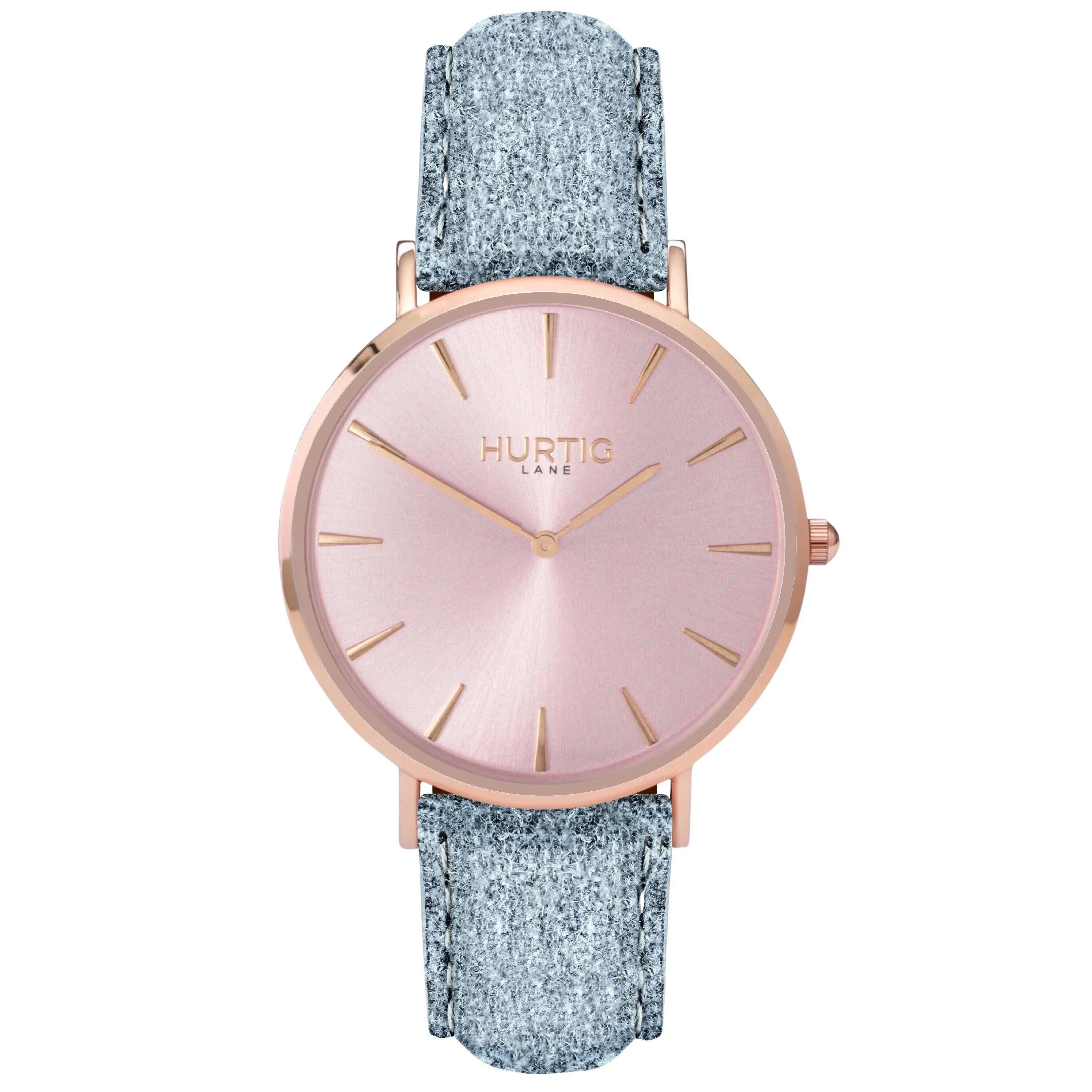 Hymnal Vegan Watch Tweed All Rose Gold & Grey