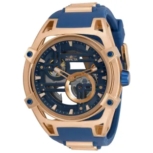 Invicta Men's Automatic Watch - Akula Blue and Rose Gold Tone Strap | 32355