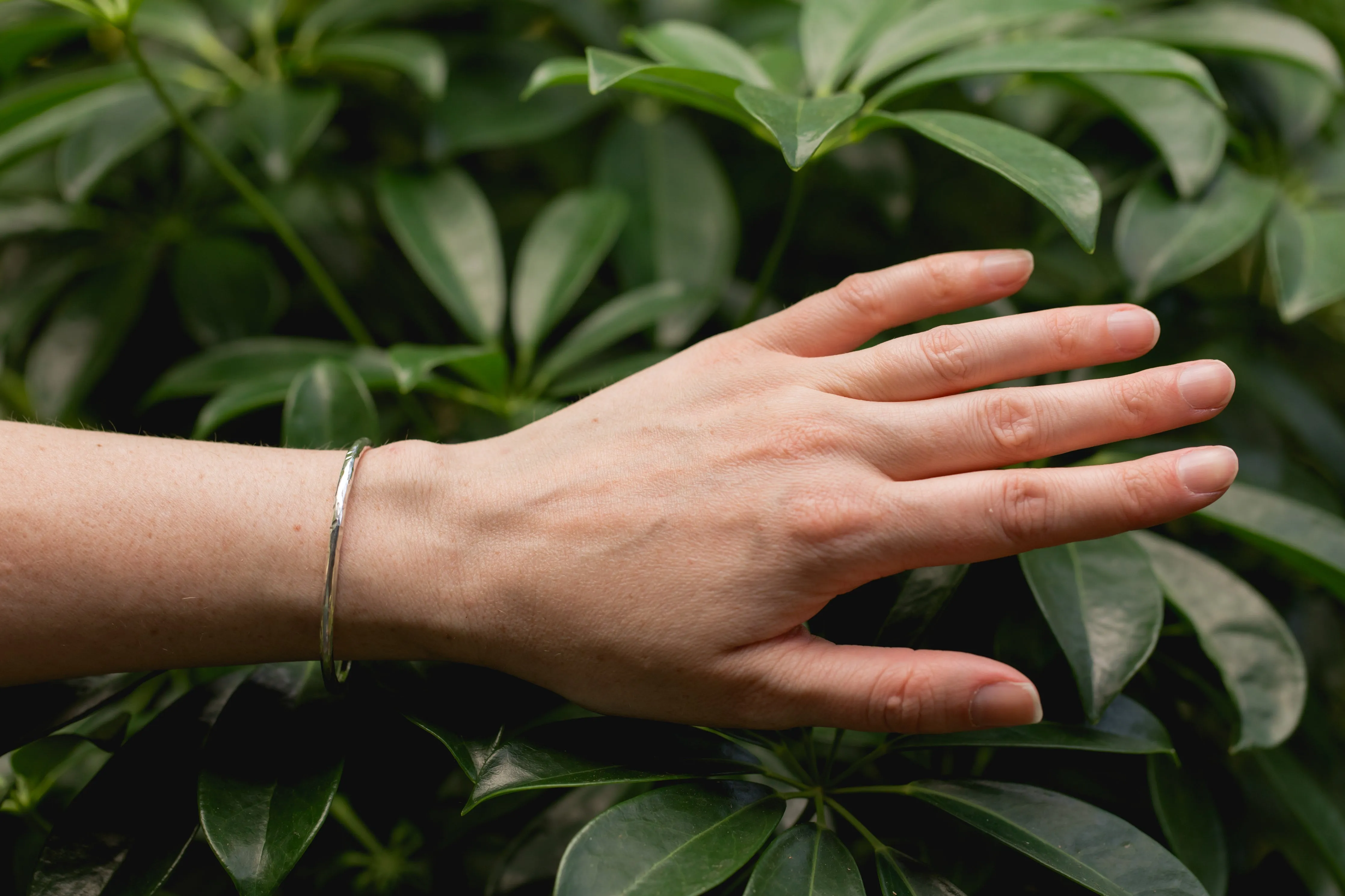 Journey Hammered Sterling Silver Cuff Bracelet