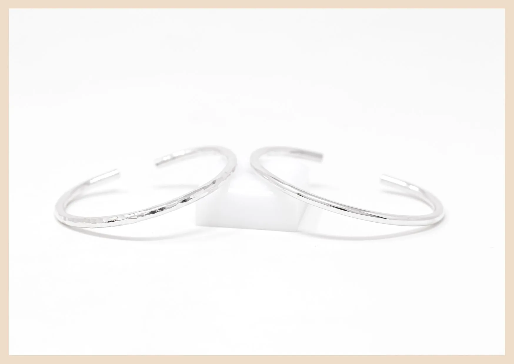 Journey Hammered Sterling Silver Cuff Bracelet