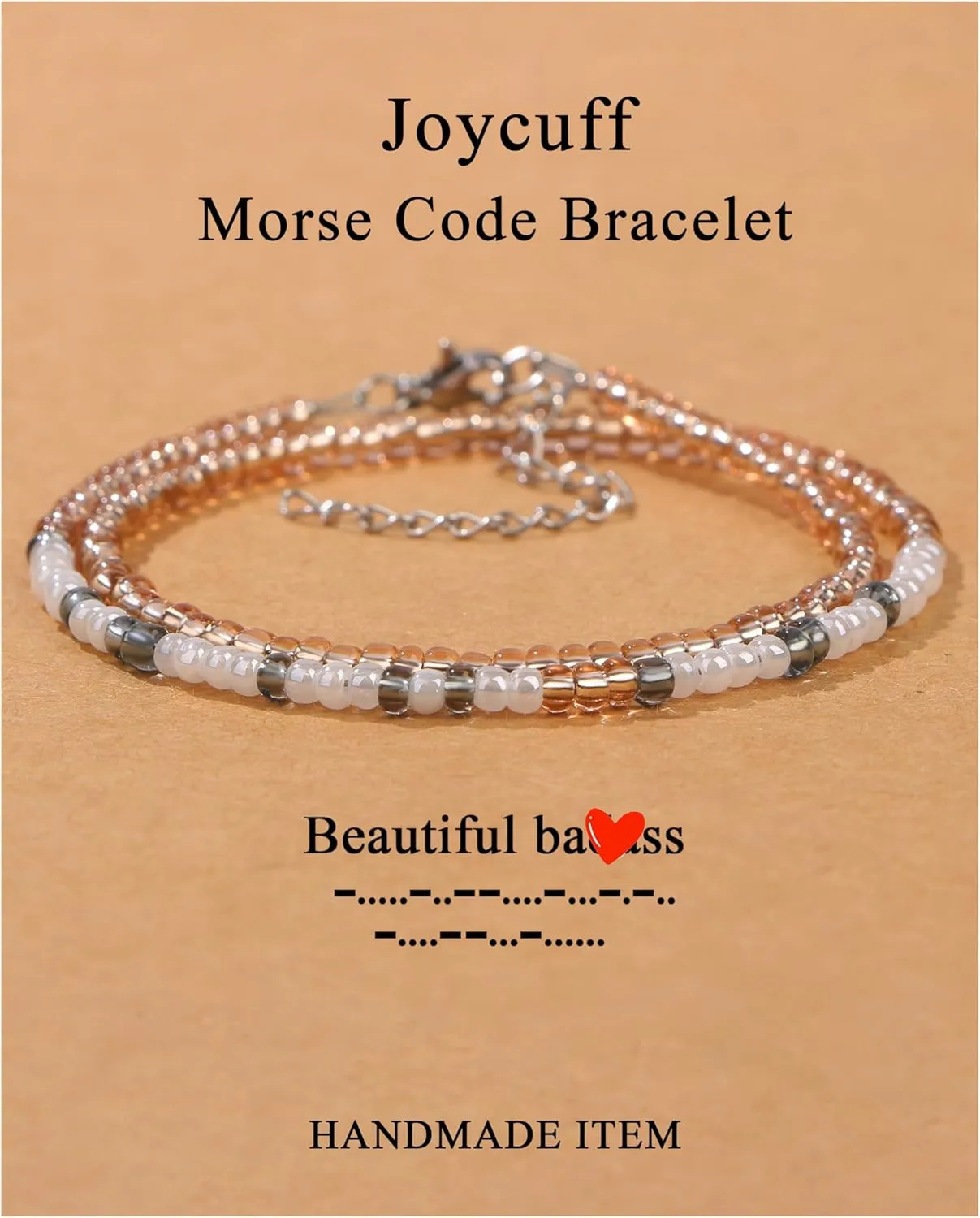 JoycuFF      Inspirational Gifts Beads Bracelets for Women Encouragement Birthday Gifts for Daughter Sister Niece Granddaughter Mom Best Friend