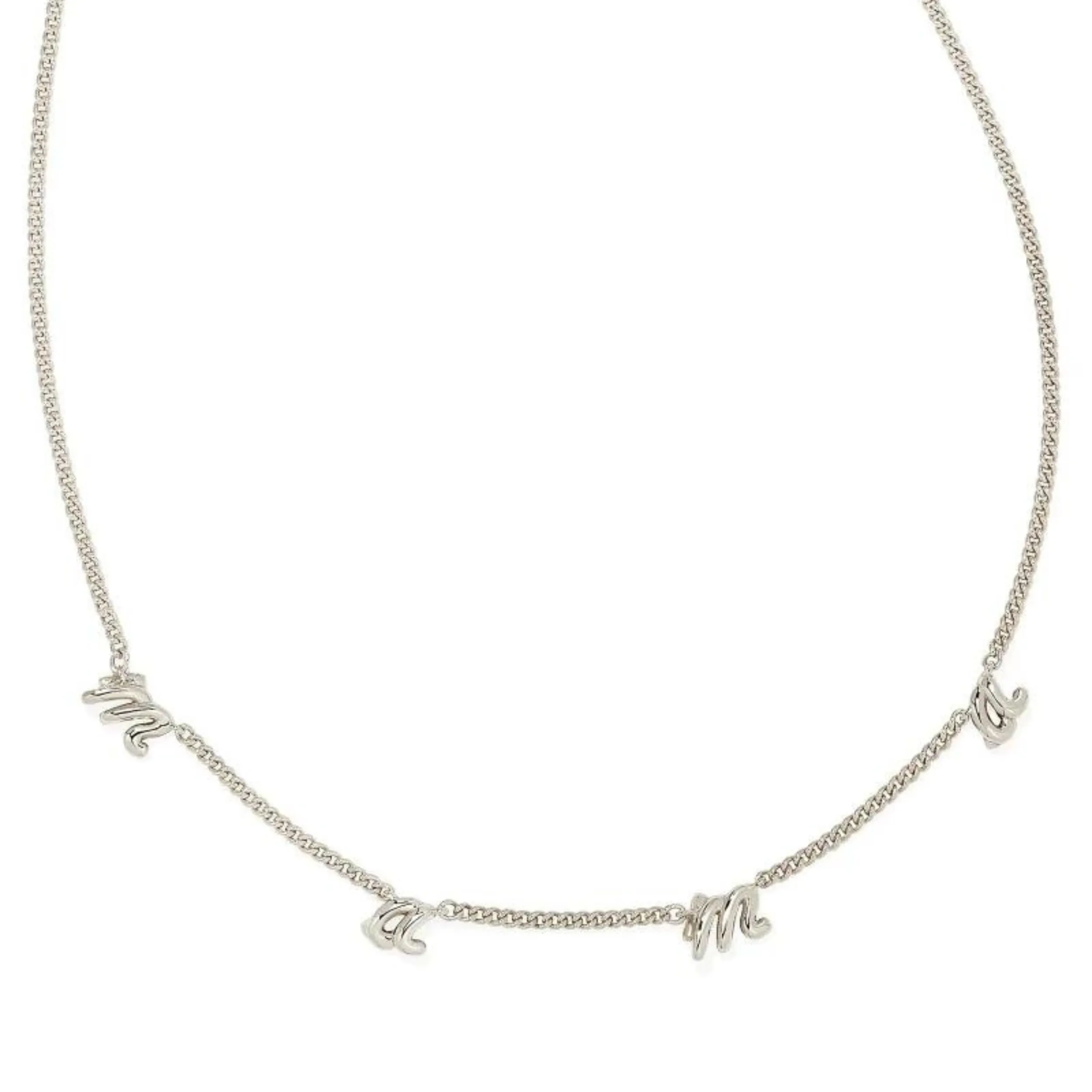 Kendra Scott | Mama Script Strand Necklace in Silver