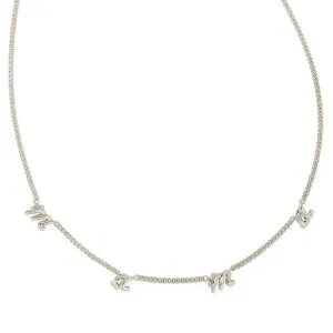Kendra Scott | Mama Script Strand Necklace in Silver