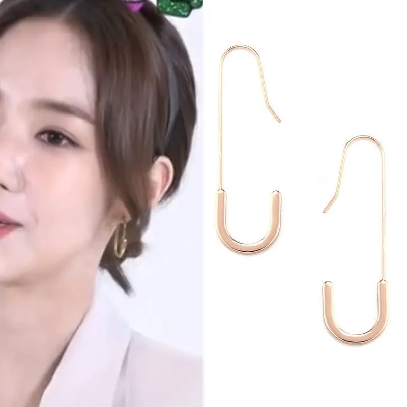 Korean Elegant Crystal Rhinestone Long Drop Earrings