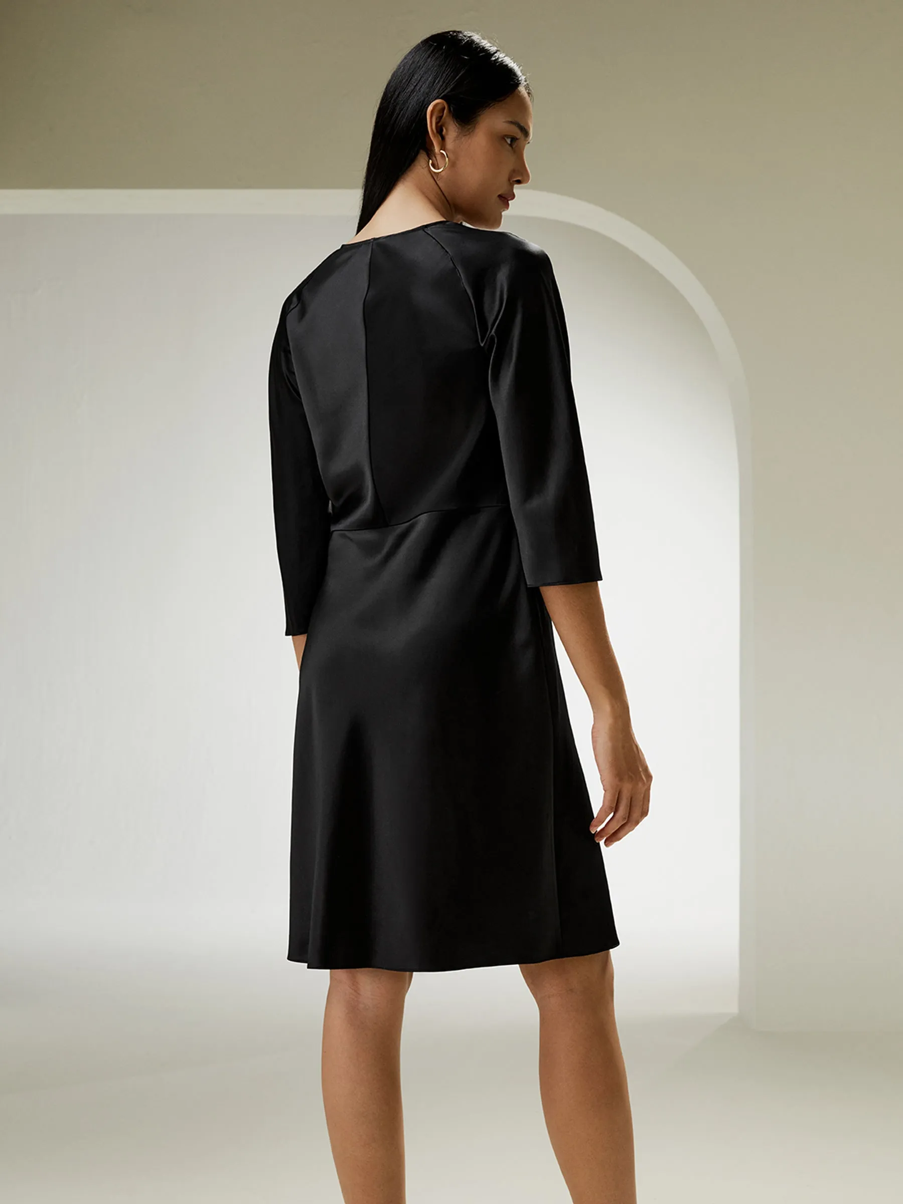 LILYSILK X MIM Bracelet Sleeve Midi Dress