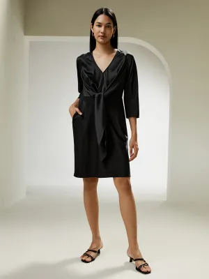 LILYSILK X MIM Bracelet Sleeve Midi Dress