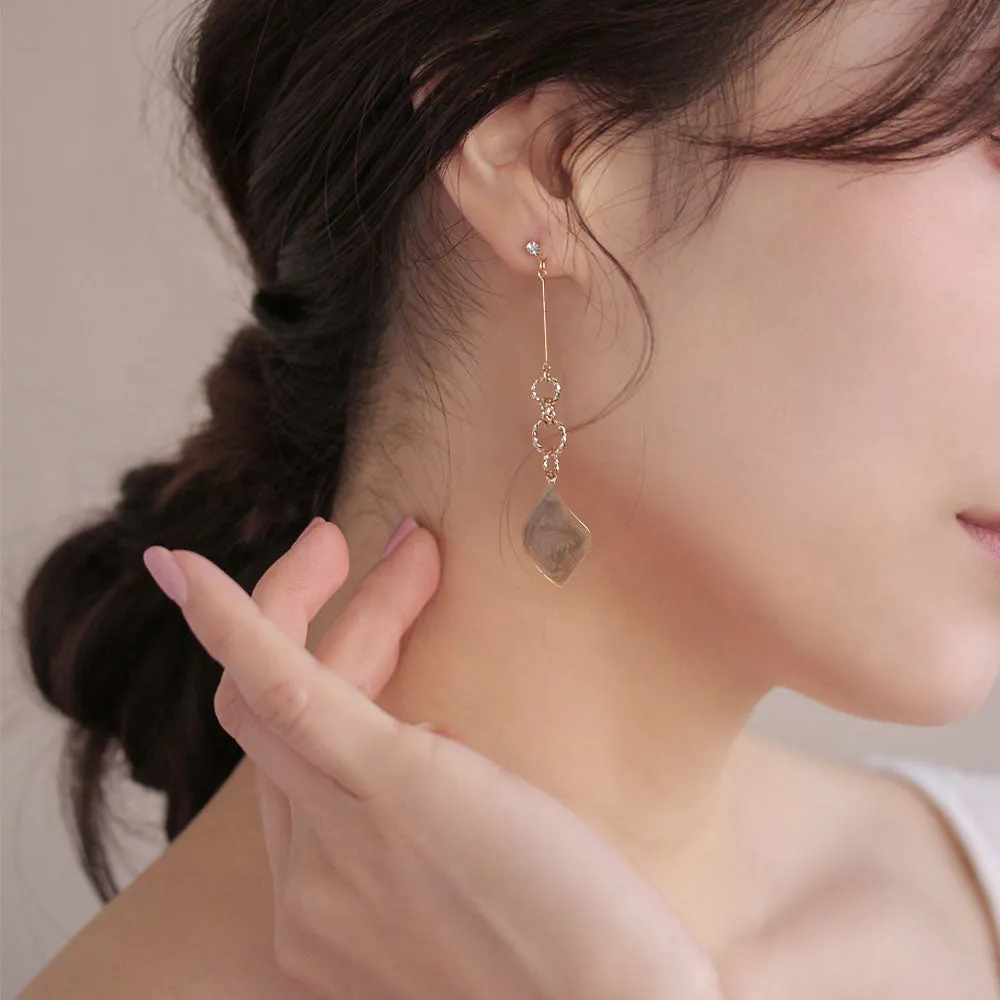 Long Drop Mismatched Earrings