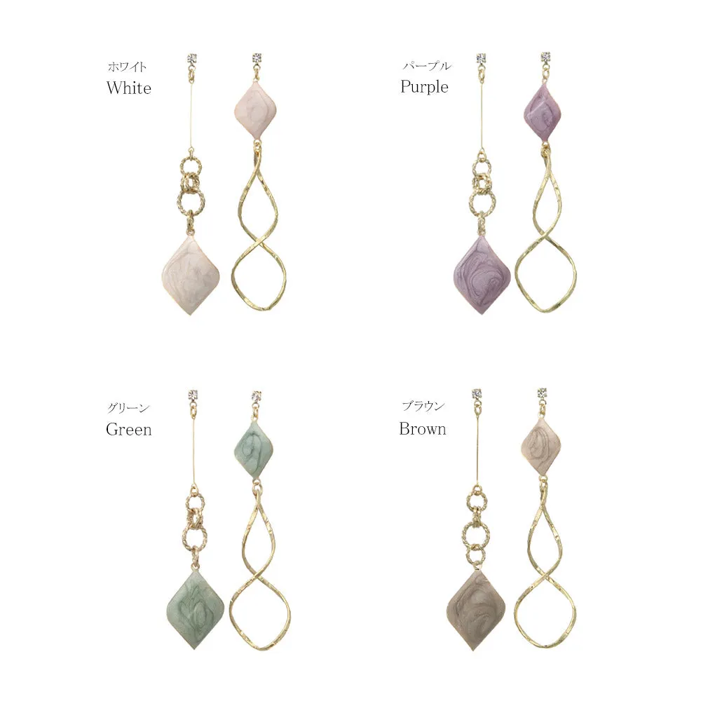 Long Drop Mismatched Earrings