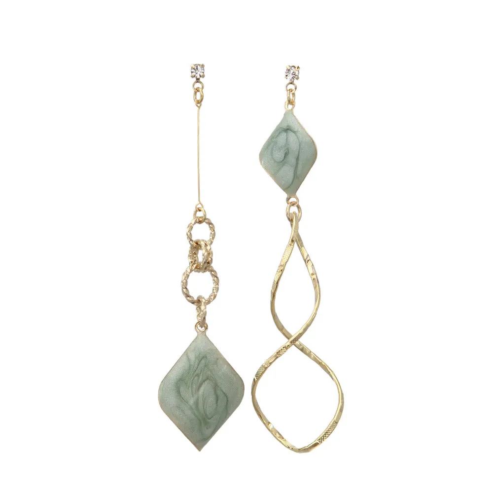 Long Drop Mismatched Earrings