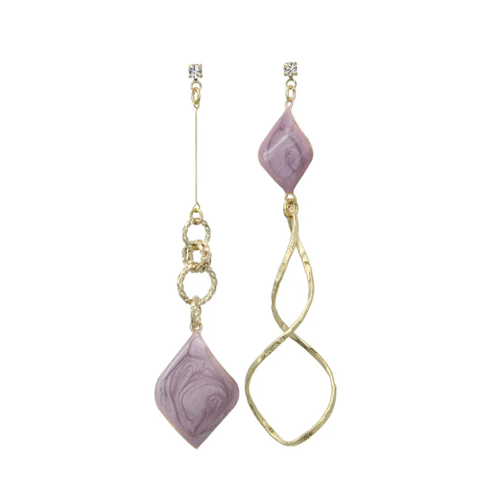 Long Drop Mismatched Earrings