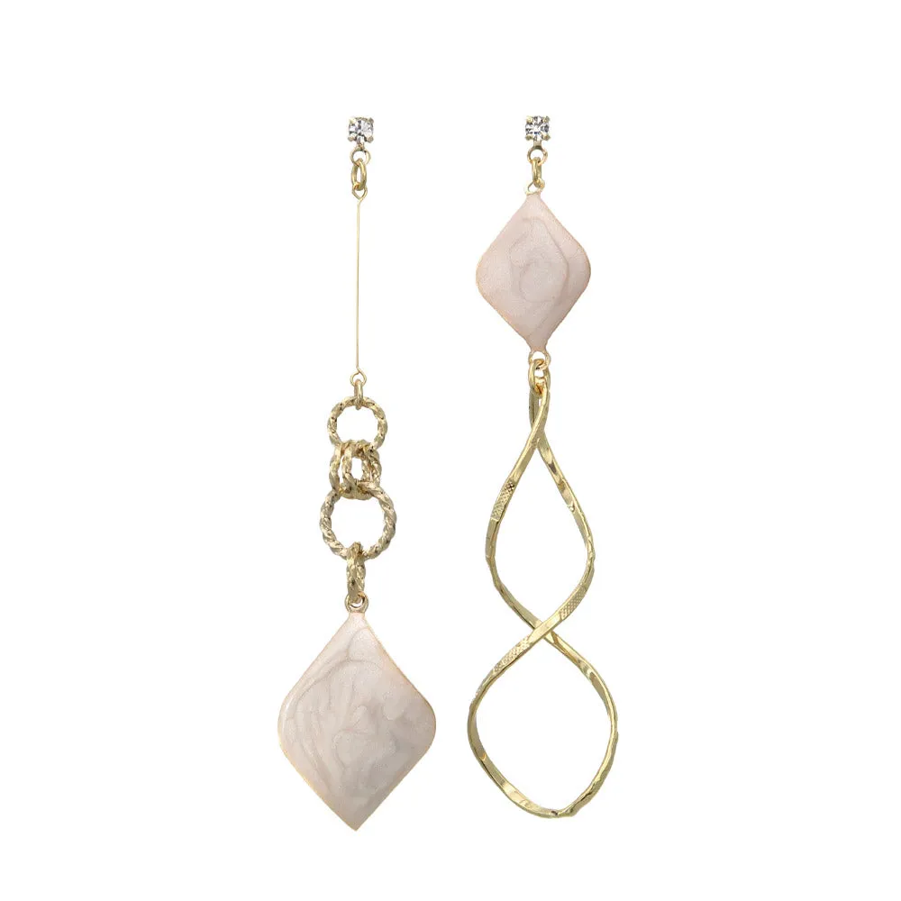 Long Drop Mismatched Earrings