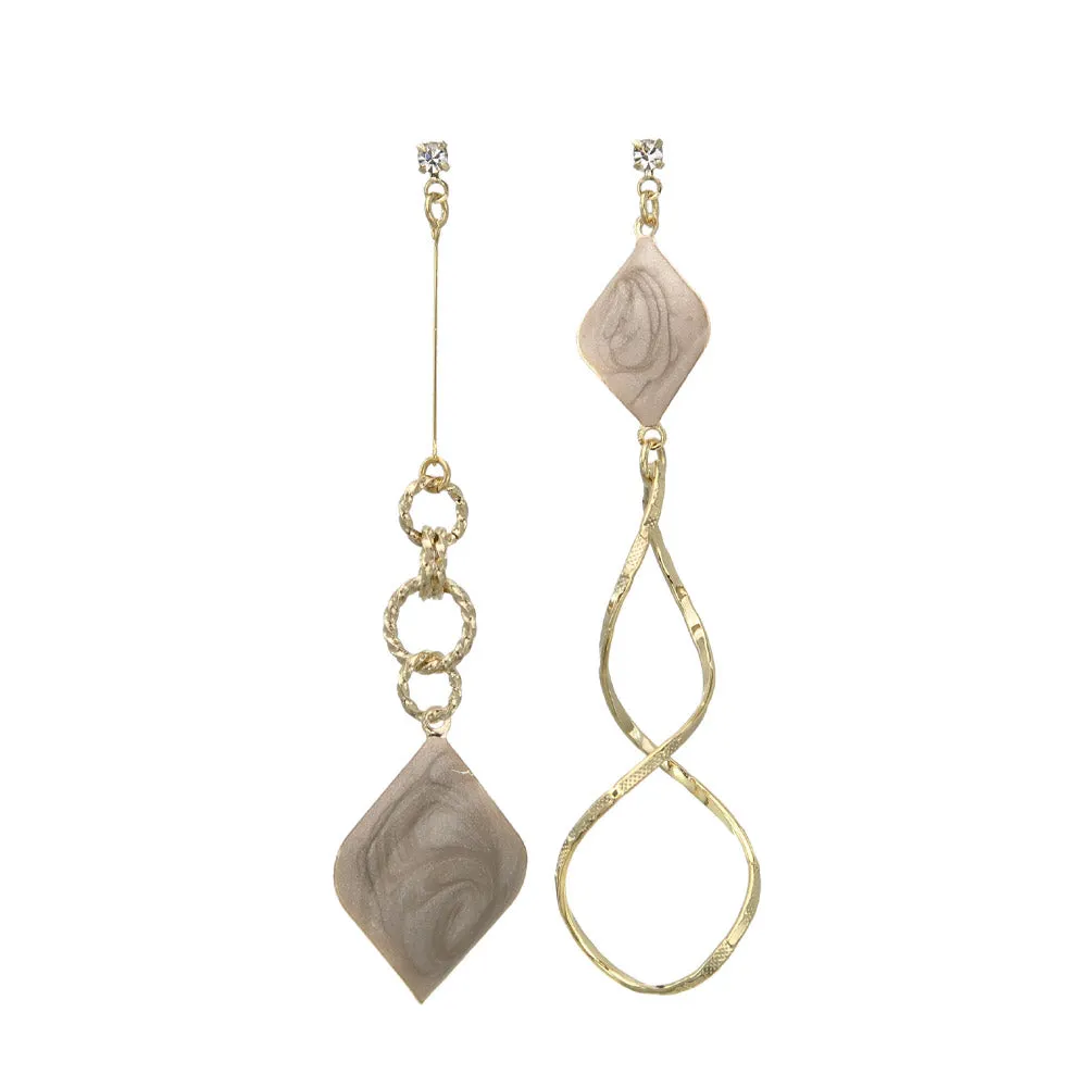 Long Drop Mismatched Earrings
