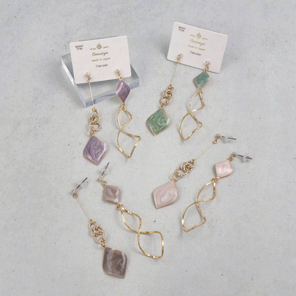 Long Drop Mismatched Earrings