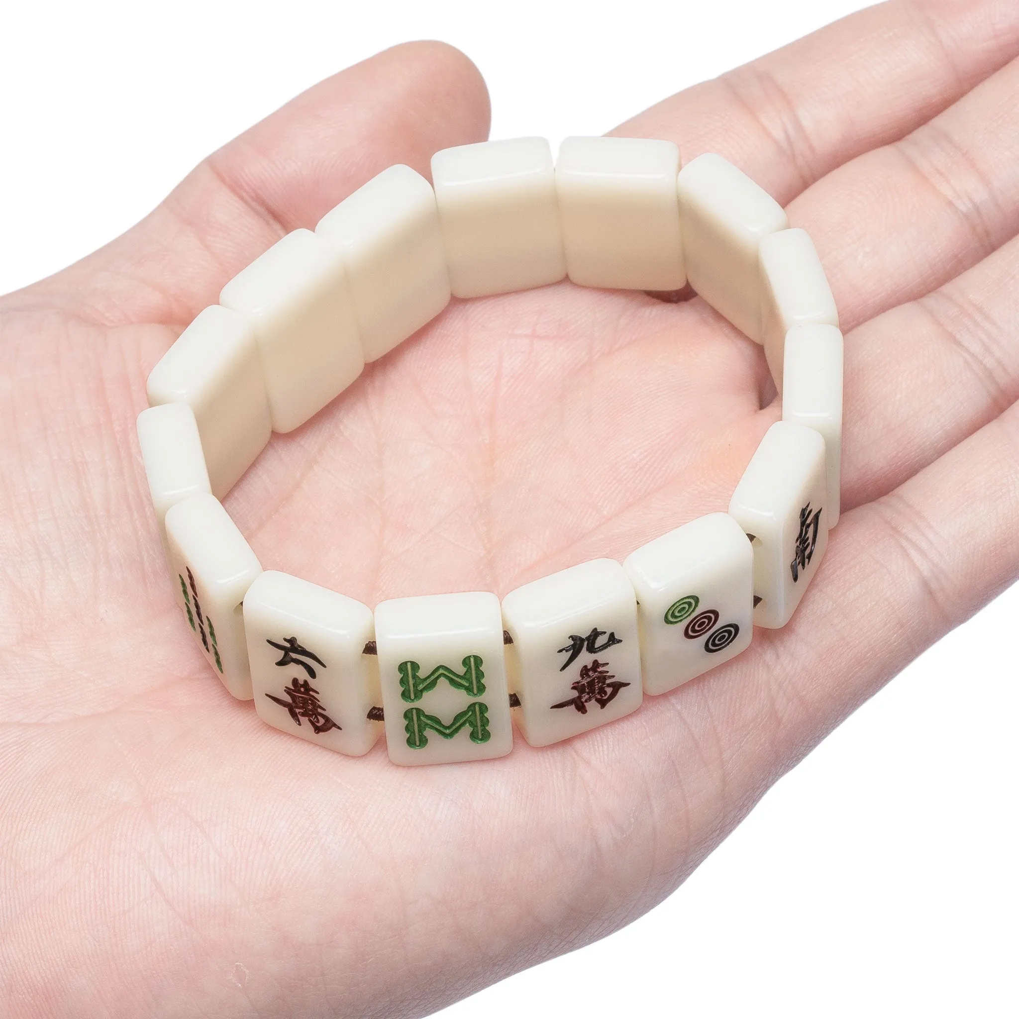 Mahjong Mini-Tiles Stretchy Bracelet