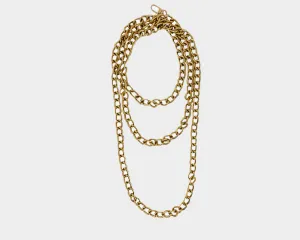 Medium Link Multi Layer Long Sautoir Romance in Milan Necklace - The Milano