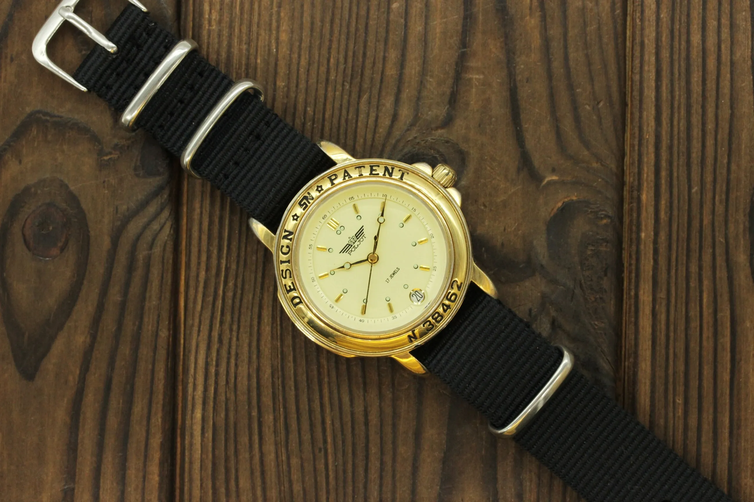 Men's Poljot Soviet Style mechanical wristwatch