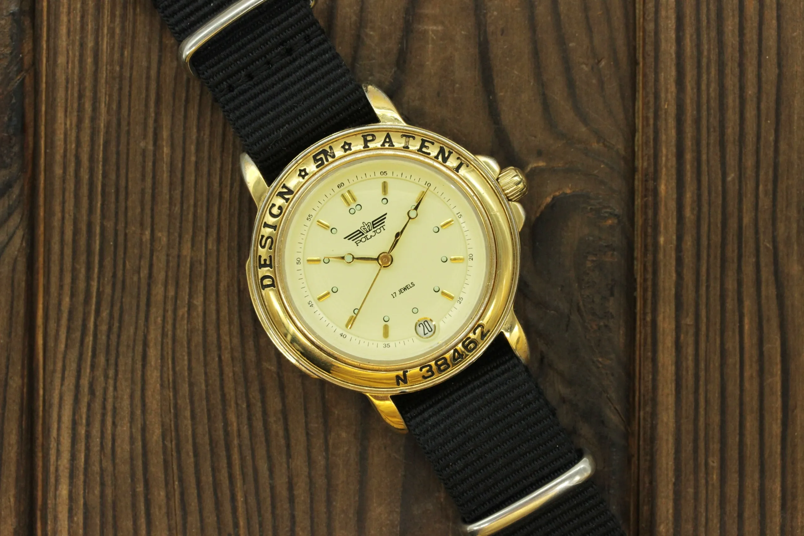 Men's Poljot Soviet Style mechanical wristwatch